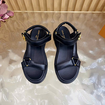 Kitlife Louis Vuitton Nevada Comfort Sandal Black