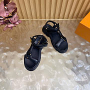 Kitlife Louis Vuitton Nevada Comfort Sandal Black - 4