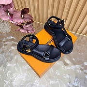 Kitlife Louis Vuitton Nevada Comfort Sandal Black - 3