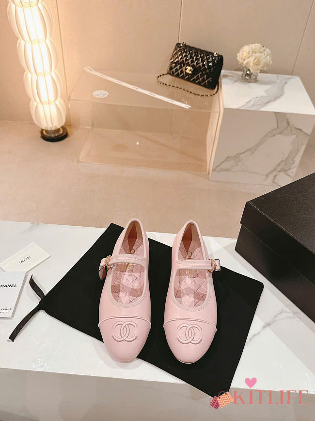 Kitlife Chanel Mary Janes Lambskin Pink Shoes - 1