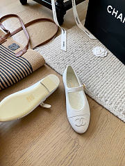 Kitlife Chanel Mary Janes Lambskin White Shoes - 2