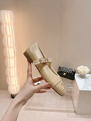 Kitlife Chanel Mary Janes Lambskin Beige Shoes - 6