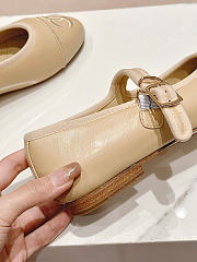 Kitlife Chanel Mary Janes Lambskin Beige Shoes - 3