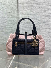 Kitlife Dior Small Toujours Reversible Handbag Pink & Black 23x15x15cm - 1