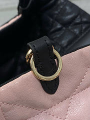 Kitlife Dior Small Toujours Reversible Handbag Pink & Black 23x15x15cm - 6