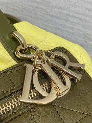 Kitlife Dior Small Toujours Reversible Handbag Yellow & Green 23x15x15cm - 6