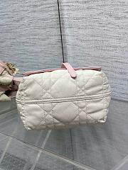Kitlife Dior Small Toujours Reversible Handbag White & Pink 23x15x15cm  - 2