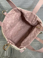 Kitlife Dior Small Toujours Reversible Handbag White & Pink 23x15x15cm  - 3