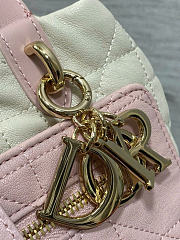 Kitlife Dior Small Toujours Reversible Handbag White & Pink 23x15x15cm  - 4