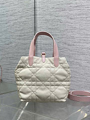 Kitlife Dior Small Toujours Reversible Handbag White & Pink 23x15x15cm  - 5