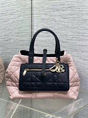 Kitlife Dior Medium Toujours Reversible Handbag Pink & Black 28.5x19x21cm - 1