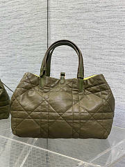 Kitlife Dior Medium Toujours Reversible Handbag Yellow & Green 28.5x19x21cm - 4