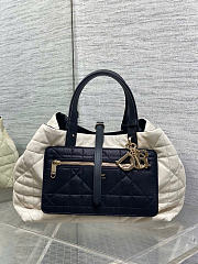 Kitlife Dior Medium Toujours Reversible Handbag White & Black 28.5x19x21cm - 1