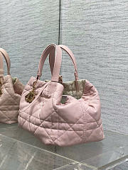 Kitlife Dior Medium Toujours Reversible Handbag White & Pink 28.5x19x21cm - 5