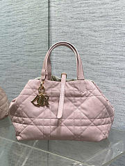 Kitlife Dior Medium Toujours Reversible Handbag White & Pink 28.5x19x21cm - 4