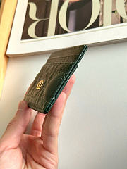 Kitlife Dior Caro Card Holder Dark Green 10.5x7.5cm - 5