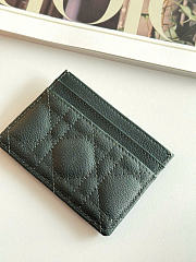 Kitlife Dior Caro Card Holder Dark Green 10.5x7.5cm - 4