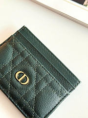 Kitlife Dior Caro Card Holder Dark Green 10.5x7.5cm - 3