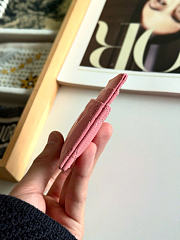 Kitlife Dior Caro Card Holder Pink 10.5x7.5cm - 6