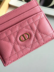 Kitlife Dior Caro Card Holder Pink 10.5x7.5cm - 2