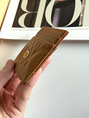 Kitlife Dior Caro Card Holder Brown 10.5x7.5cm - 6