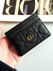 Kitlife Dior Caro Card Holder Black 10.5x7.5cm - 1