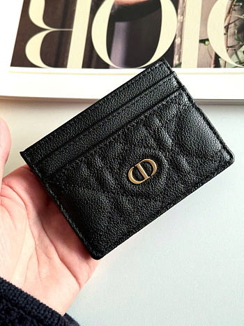 Kitlife Dior Caro Card Holder Black 10.5x7.5cm