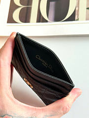 Kitlife Dior Caro Card Holder Black 10.5x7.5cm - 6