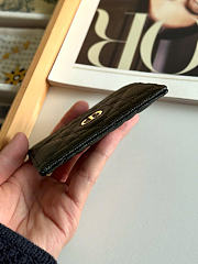 Kitlife Dior Caro Card Holder Black 10.5x7.5cm - 5