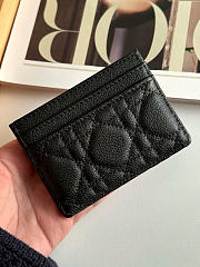 Kitlife Dior Caro Card Holder Black 10.5x7.5cm - 4