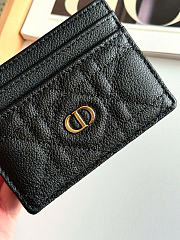 Kitlife Dior Caro Card Holder Black 10.5x7.5cm - 2