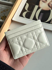 Kitlife Dior Caro Card Holder White 10.5x7.5cm - 2