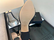 Kitlife Chanel Black Calfskin Cap Toe CC Slingback Pumps 65mm - 6