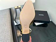 Kitlife Chanel Gold Calfskin Cap Toe CC Slingback Pumps 65mm  - 6