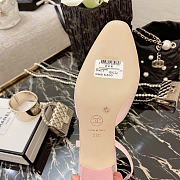 Kitlife Chanel Pink Calfskin Cap Toe CC Slingback Pumps 65mm - 6
