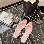 Kitlife Chanel Pink Calfskin Cap Toe CC Slingback Pumps 65mm - 2