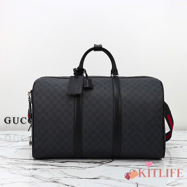 Kitlife Gucci GG Black Large Duffle Bag 792075 50x29x23cm - 1