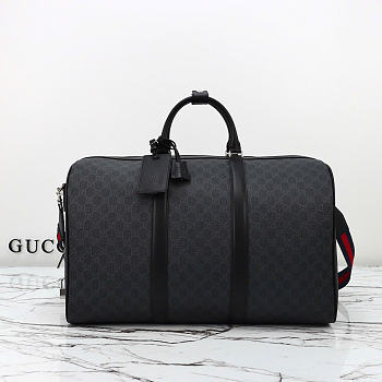 Kitlife Gucci GG Black Large Duffle Bag 792075 50x29x23cm