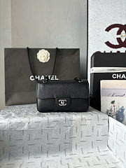Kitlife Chanel Maxi Mini Flap Bag Black With Silver Hardware AS6573 13x20x6cm - 1