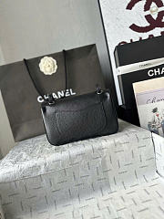 Kitlife Chanel Maxi Mini Flap Bag Black With Silver Hardware AS6573 13x20x6cm - 3