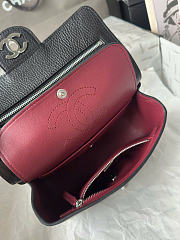 Kitlife Chanel Maxi Mini Flap Bag Black With Silver Hardware AS6573 13x20x6cm - 4