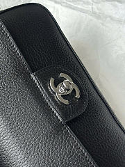 Kitlife Chanel Maxi Mini Flap Bag Black With Silver Hardware AS6573 13x20x6cm - 6