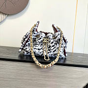Kitlife Chanel 26A Drawstring Creamy White Spotted Leopard Print Bag AS5631 20x22x12.5cm - 1