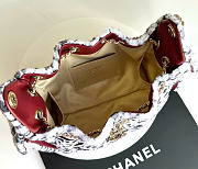 Kitlife Chanel 26A Drawstring Creamy White Spotted Leopard Print Bag AS5631 20x22x12.5cm - 6