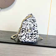 Kitlife Chanel 26A Drawstring Creamy White Spotted Leopard Print Bag AS5631 20x22x12.5cm - 5