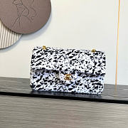 Kitlife Chanel 26A Leopard Print Genuine Wool Classic Flap Bag 25cm - 1