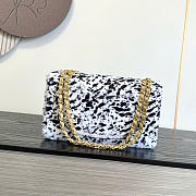 Kitlife Chanel 26A Leopard Print Genuine Wool Classic Flap Bag 25cm - 3