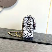 Kitlife Chanel 26A Leopard Print Genuine Wool Classic Flap Bag 25cm - 4