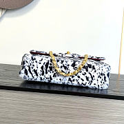 Kitlife Chanel 26A Leopard Print Genuine Wool Classic Flap Bag 25cm - 5