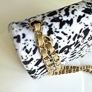 Kitlife Chanel 26A Leopard Print Genuine Wool Classic Flap Bag 25cm - 6
